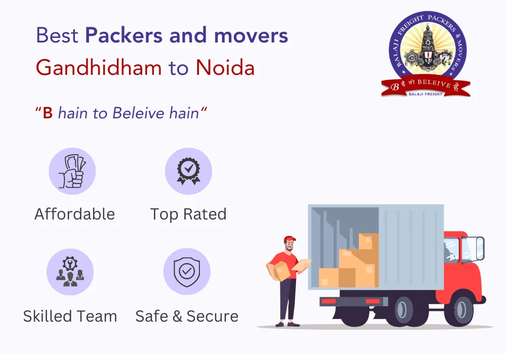 Packers and Movers Gandhidham to Noida